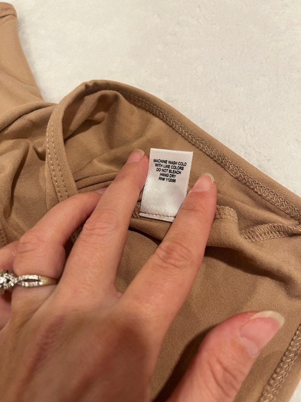 BRAND NEW Tan Zenana Bodysuit - Size Medium - Picture 6 of 8